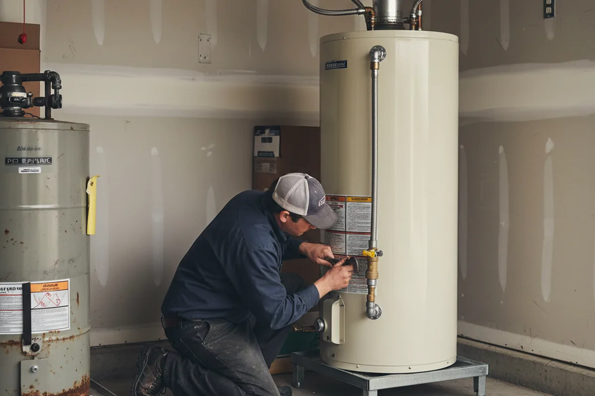 Water heater and shutoff valve replacement in Harbor City